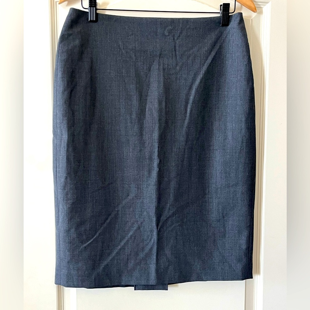 Anne Klein Charcoal Gray Lined Pencil Skirt Women’s Size 6